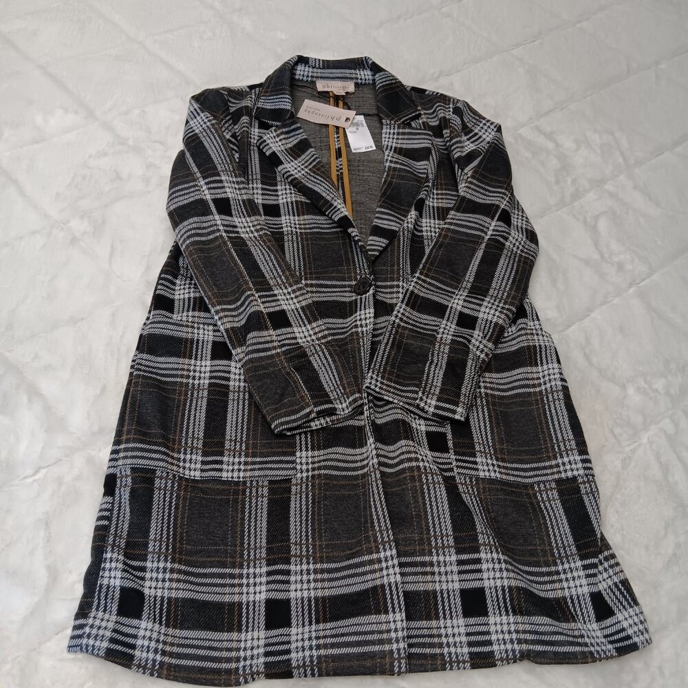Philosophy light one button blazer jacket size S/P